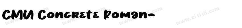 CMU Concrete Roman字体转换